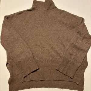 vero moda light brown mock neck sweater